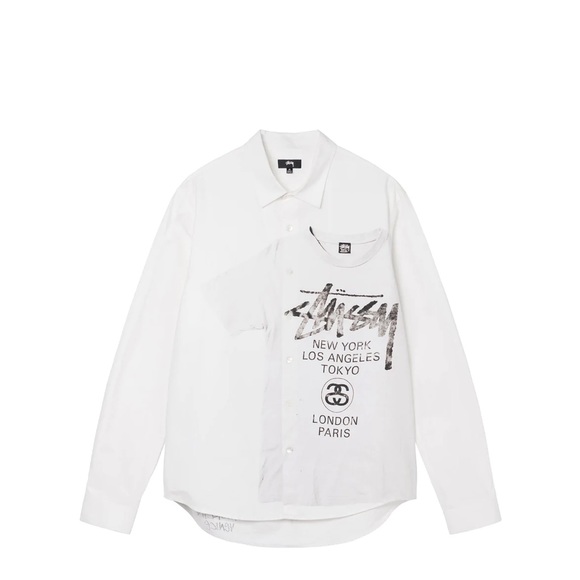 Stussy | Shirts | Stssy World Tour Shirt White | Poshmark